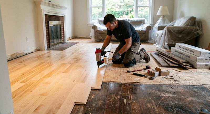 Maple Flooring Installation