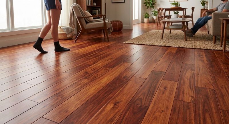 Cherry Floor Installation in Big Bend, WI