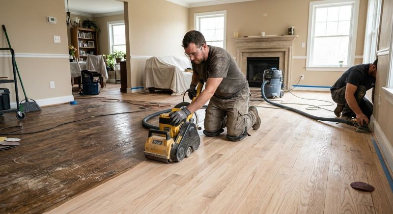 Hardwood Floor Renovation in South Milwaukee, WI