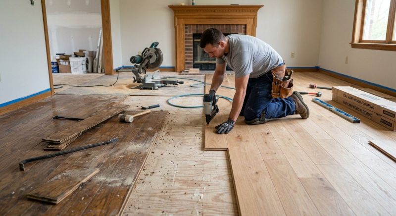 Hardwood Replacement in Greendale, WI