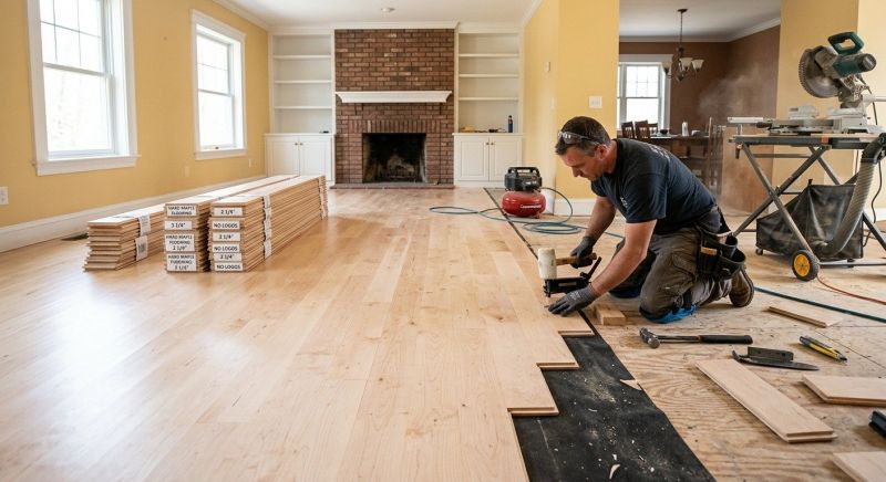 Maple Flooring Installation in Kenosha County, WI