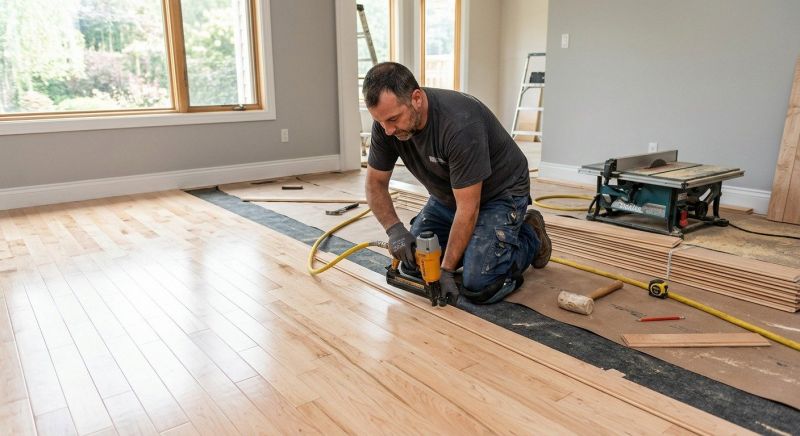 Maple Flooring Installation in Kenosha, WI