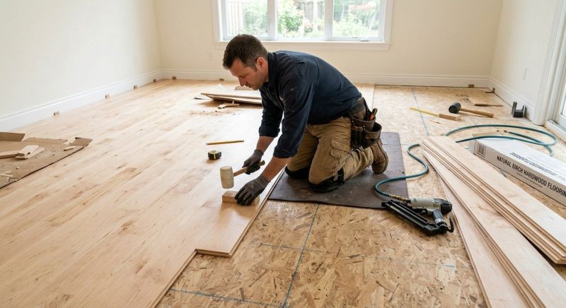 Maple Flooring Installation in Union Grove, WI