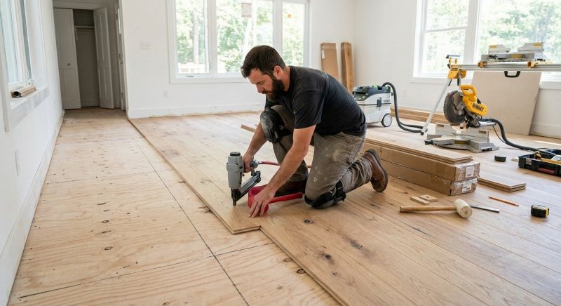 Oak Floor Installation in Greendale, WI