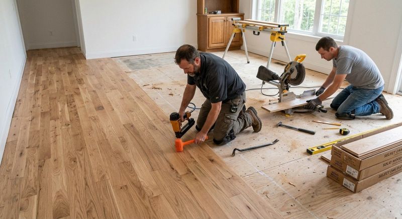 Oak Floor Installation in Milwaukee, WI