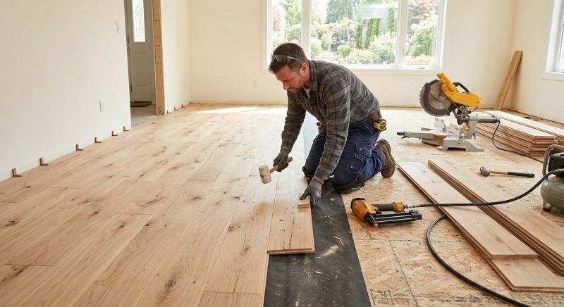 Oak Floor Installation in Union Grove, WI