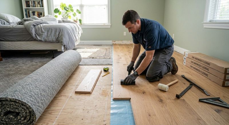 Oak Floor Replacement in South Milwaukee, WI