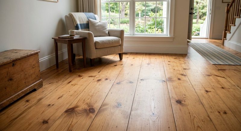 Pine Floor Installation in South Milwaukee, WI