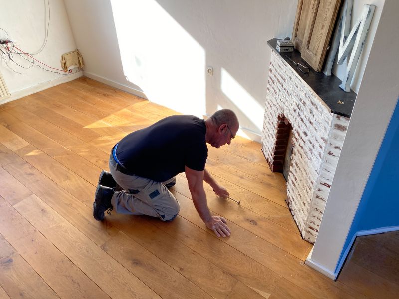 Pine Floor Installation in South Milwaukee, WI