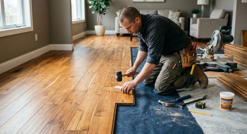 Teak Flooring Installation in South Milwaukee, WI