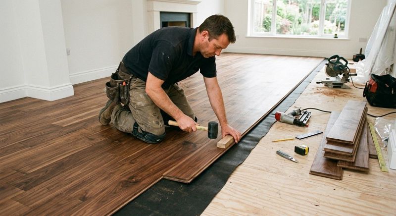 Walnut Flooring Installation in South Milwaukee, WI