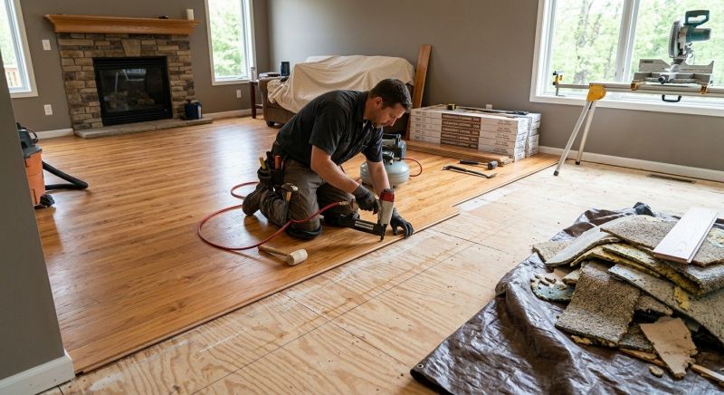 Wood Floor Replacement in Greendale, WI