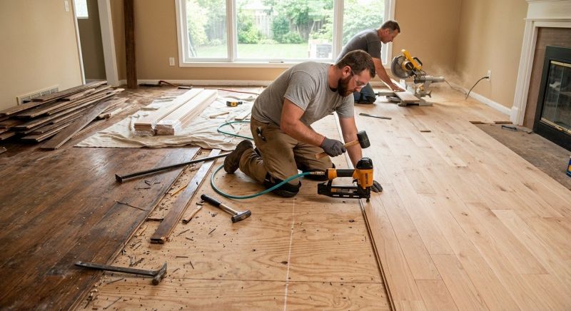 Wood Floor Replacement in Kenosha County, WI